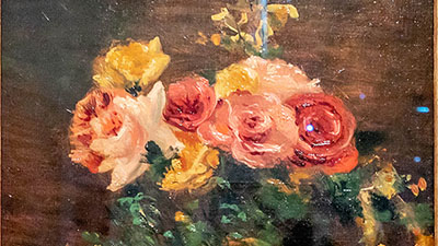 André Derain - Roses dans un vase ( 1934 ) Huile sur toile 